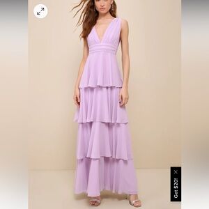 LULU’S Ruffled Tiered Maxi Dress